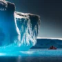 Scientists,Explore,Antarctic,Icebergs,By,Boat